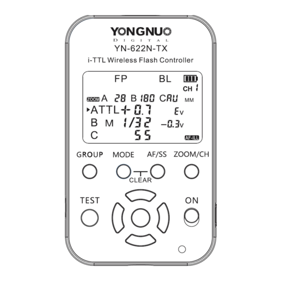 Yongnuo YN-622N-TX i-TTL Manual De Usuario