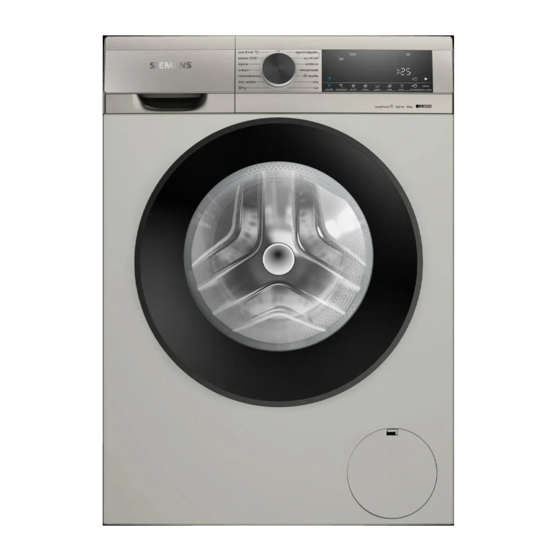 Siemens WG56G2ZXES Manual De Usuario E Instrucciones De Montaje