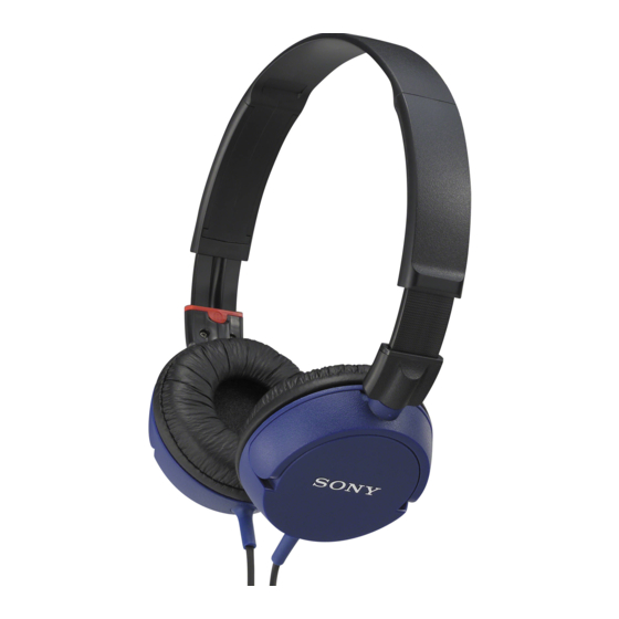 Sony MDR-ZX300 Manual De Instrucciones