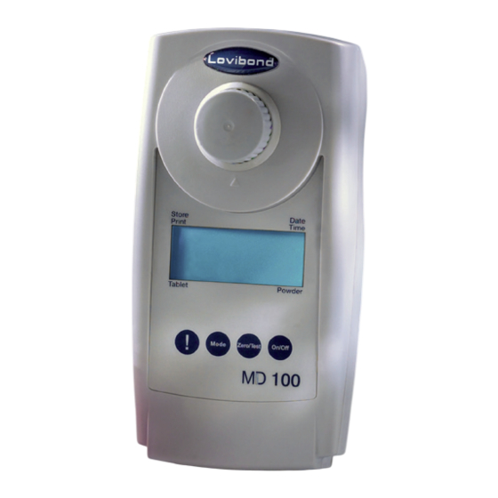 Lovibond Tintometer MD100 Manual De Instrucciones