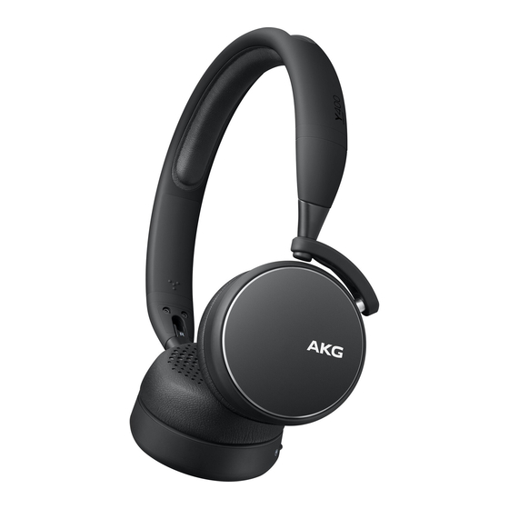 Harman AKG Y400 WIRELESS Manuales