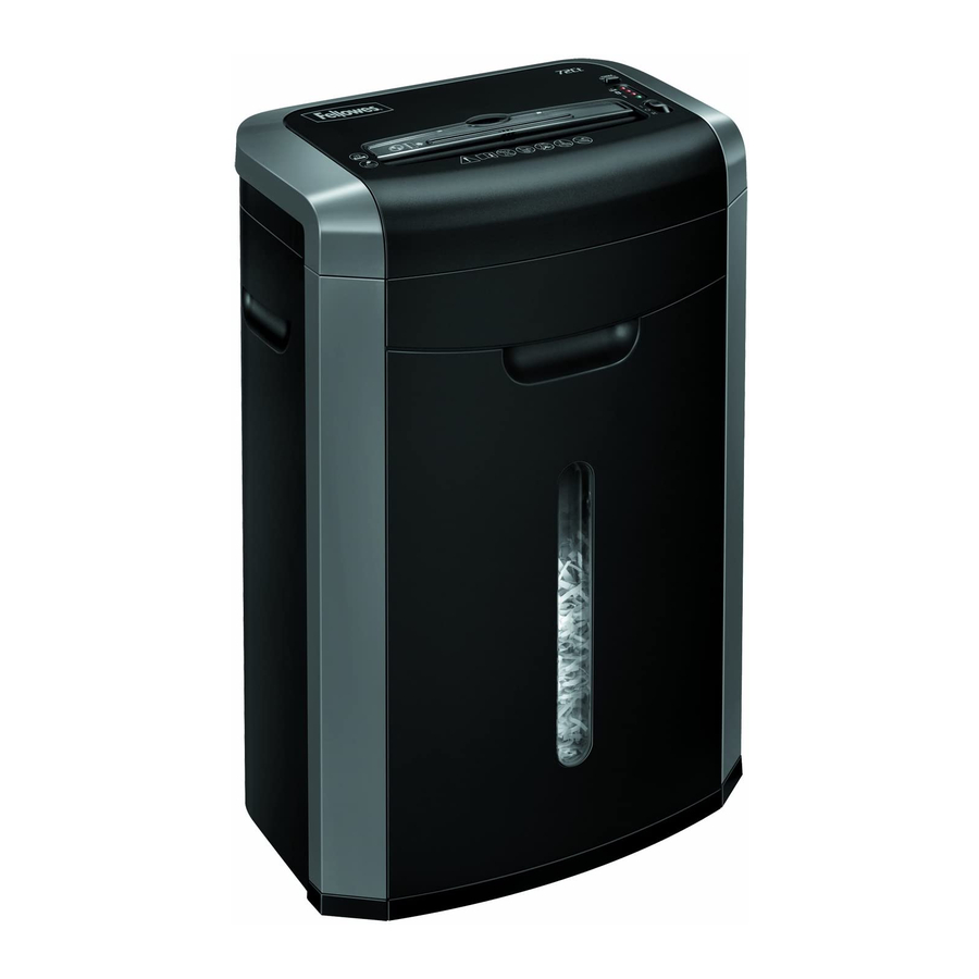 Fellowes POWERSHRED 72Ct Manual Del Usuario