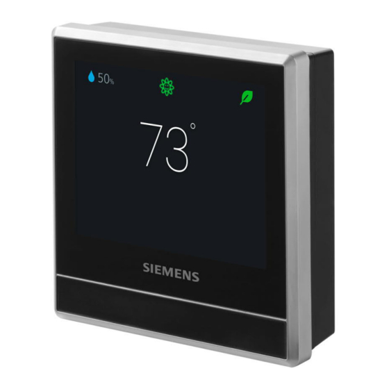 Siemens RDS120 Guía De Puesta En Servicio