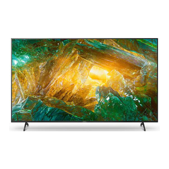 Sony BRAVIA XBR-85X80CH Guía De Referencia