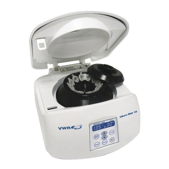 VWR Micro Star 12 Manual De Instrucciones