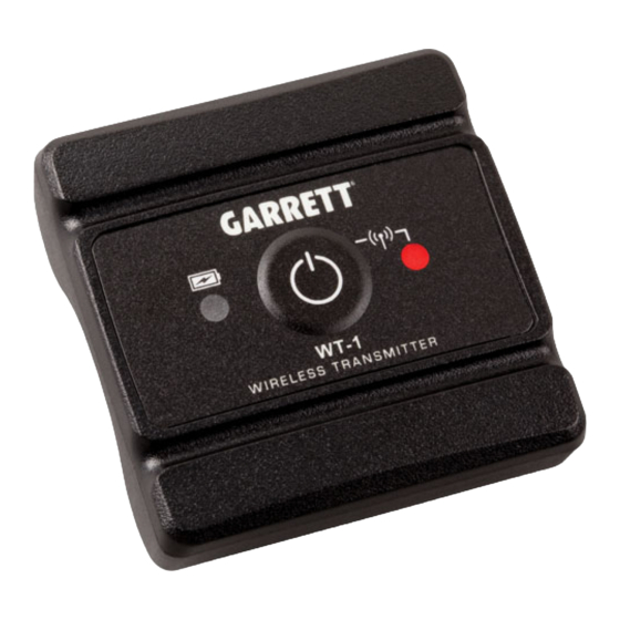 Garrett WT-1 Guía De Usuario