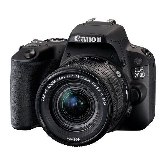 Canon EOS Rebel SL2 Manual De Instrucciones Básicas