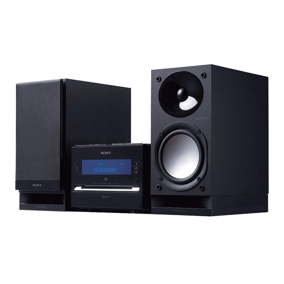 Sony CMT-DH5BT Manual De Instrucciones