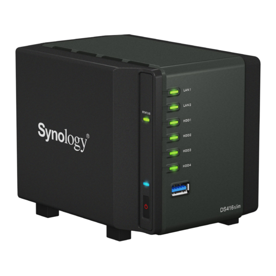 Synology DiskStation DS416slim Guía De Instalación Rápida