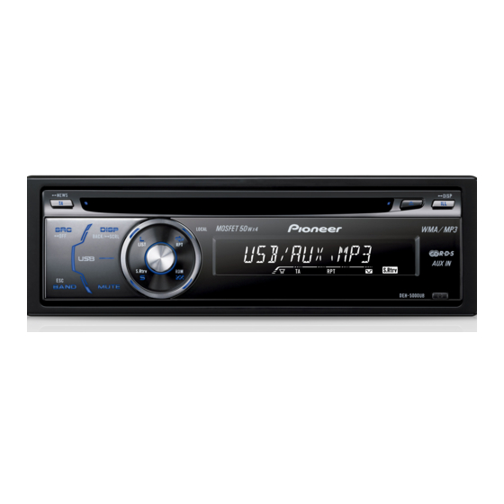 Pioneer DEH-5000UB Manual De Instrucciones