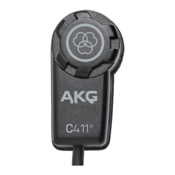 AKG C 411 Manuales