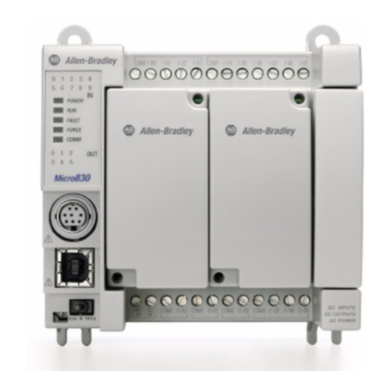 Rockwell Automation Allen-Bradley Micro830 Manual Del Usuario