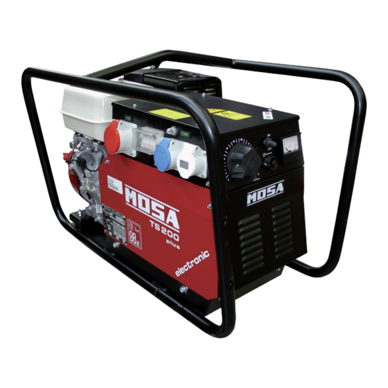 MOSA Weld TS 200 BS/EL Manual De Uso Y Mantenimiento