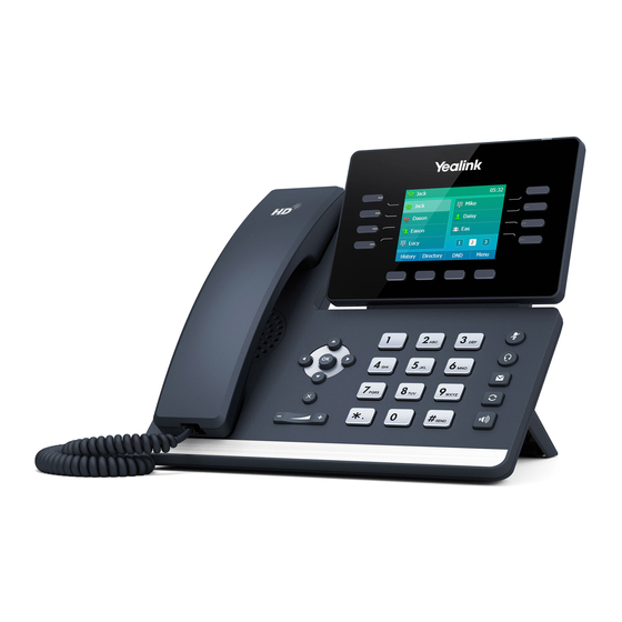 Yealink SIP-T54S Guia De Inicio Rapido
