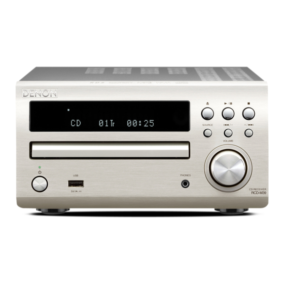 Denon RCD-M39 Primeros Pasos