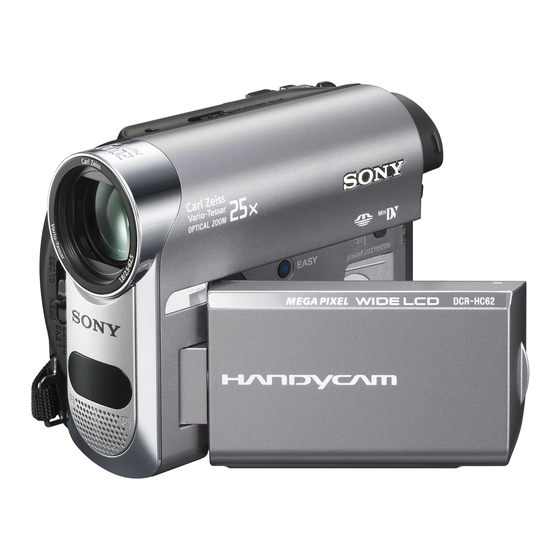 Sony Handycam DCR-HC62 Guía De Operaciónes