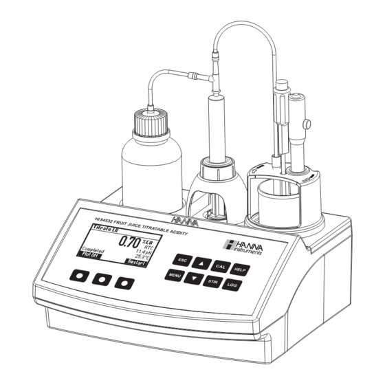 Hanna Instruments HI 84532 Manual De Instrucciones
