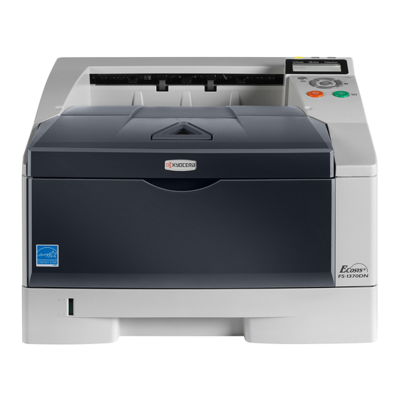 Kyocera ECOSYS FS-1370DN Guía De Uso