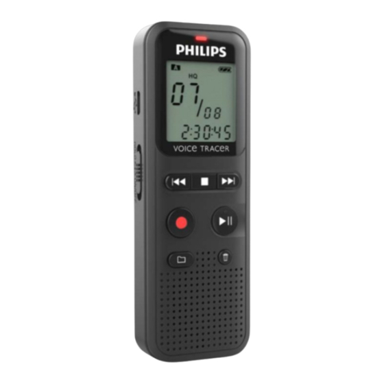 Philips VOICE TRACER DVT1150 Guia De Inicio Rapido