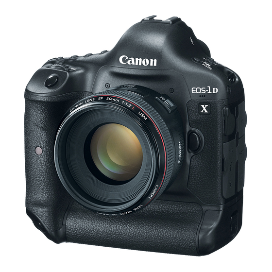 Canon EOS-1Dx Manual Del Usuario