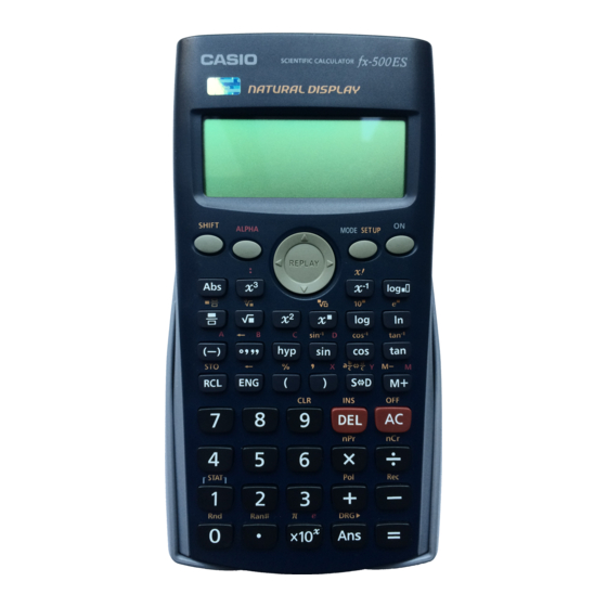 Casio fx-500ES Guia Del Usuario