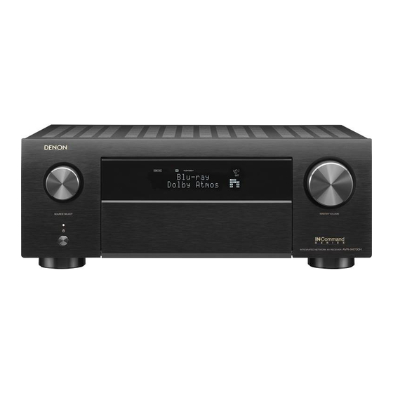 Denon AVR-X4700H Manual