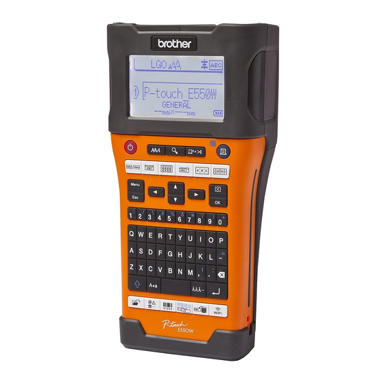 Brother PT-E550W Guia Del Usuario