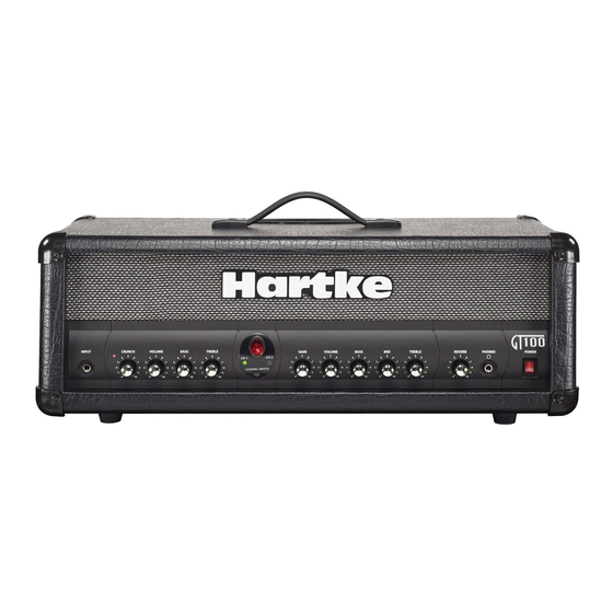 Hartke GT100 Manuales