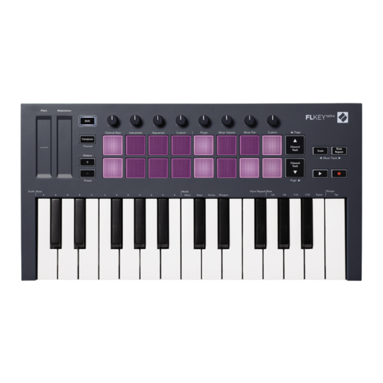 Novation FLKEY MINI Guía De Usuario