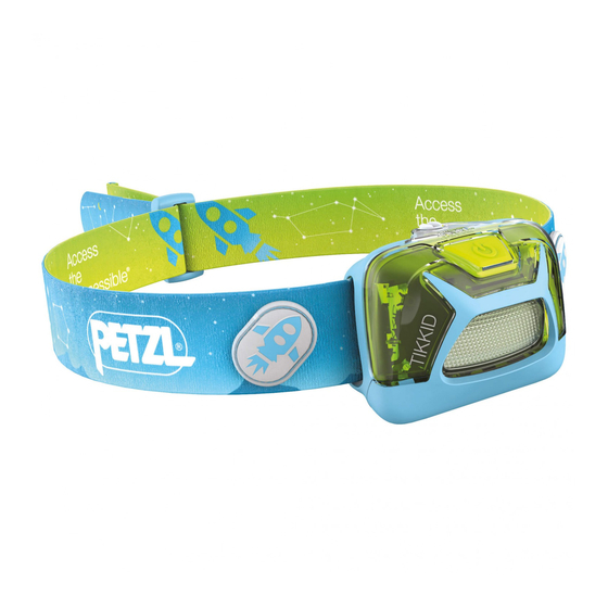 Petzl TIKKID Manual De Instrucciones