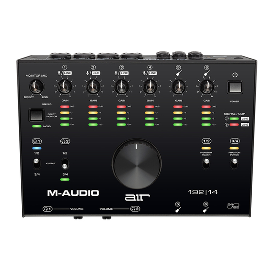 M-Audio AIR 192 Guia Del Usuario