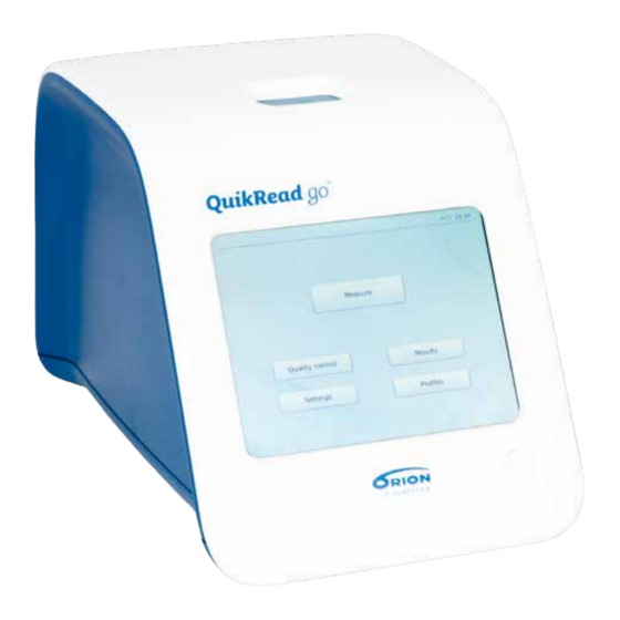 Orion QuikRead go Instrucciones De Uso