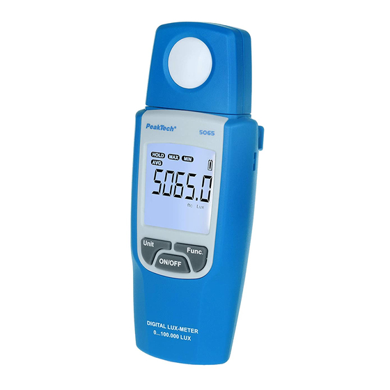 PeakTech 5065 Manual De Uso