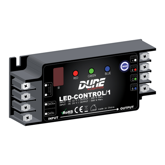 Dune lighting LED-CONTROL/1 Manual De Instrucciones