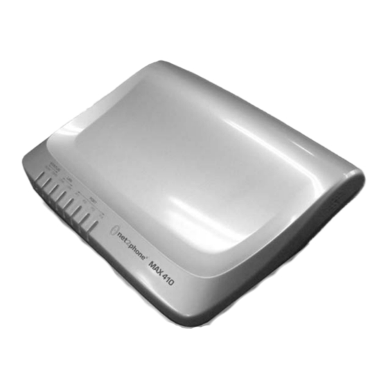 Net2Phone Max 410 Guia Del Usuario