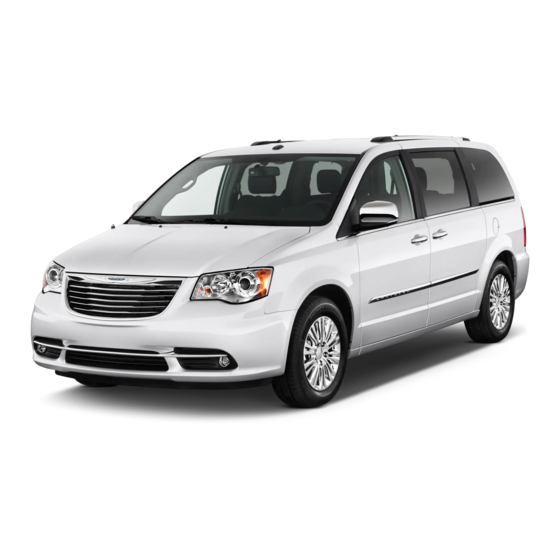 Chrysler Town & Country 2012 Manuales