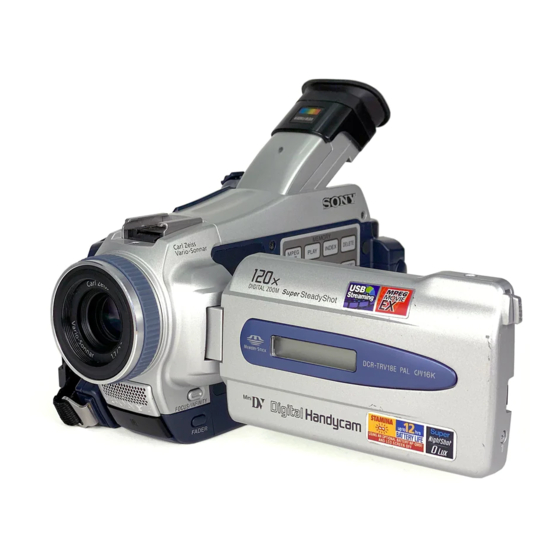 Sony DCR-TRV16E Manual De Instrucciones