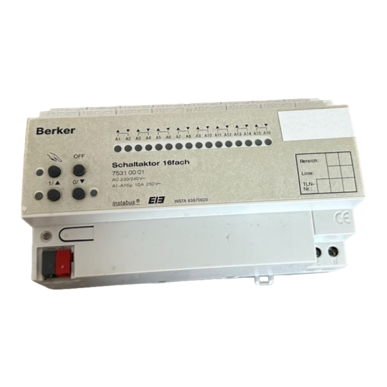 Berker 7531 00 01 Manual De Instrucciones