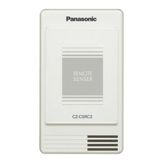Panasonic CZ-CSRC2 Instrucciones De Instalación