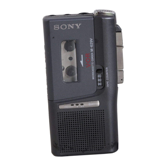 Sony M-629V Manual De Instrucciones