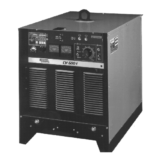 Lincoln Electric IDEALARC CV500-I Manual Del Operador