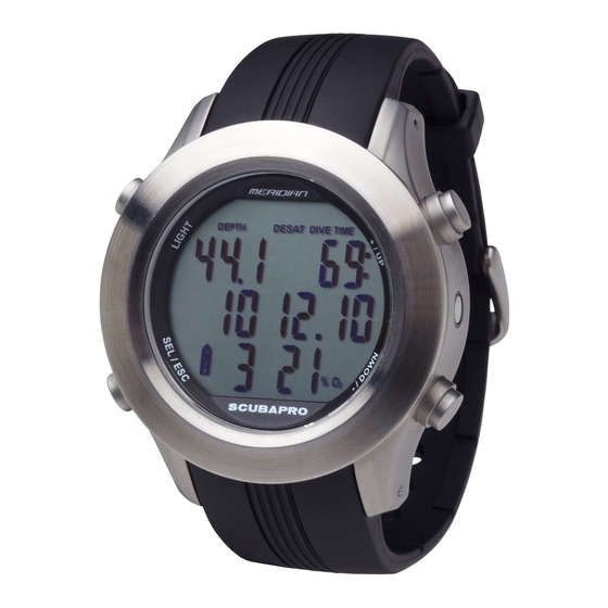 Scubapro Meridian Manual De Instrucciones