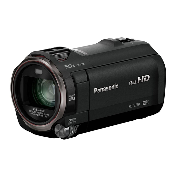 Panasonic HC-V770 Manuales