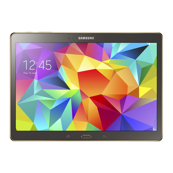 Samsung Galaxy Tab S 10.5 Manual Del Usuario