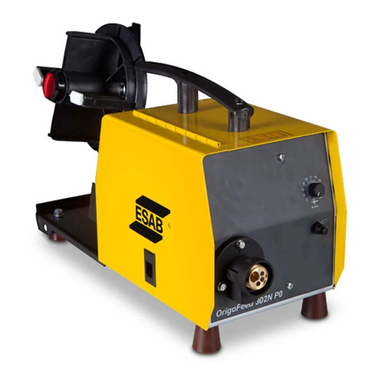 ESAB Origo Feed 302N P0 Manuales