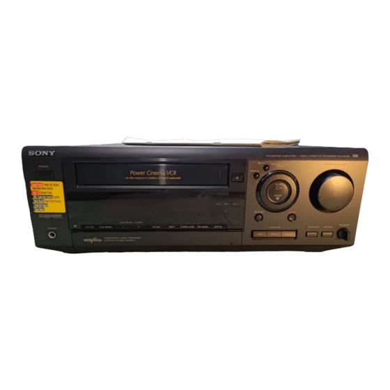 Sony SLV-AV100B Manual De Instrucciones