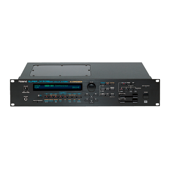 Roland JV-1080 Manuales