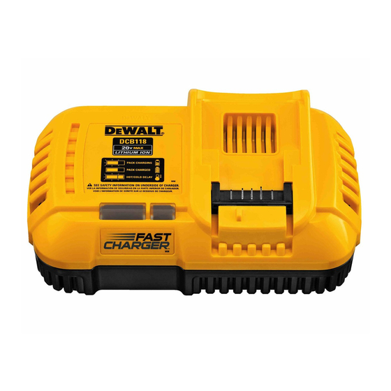 DeWalt XR Li-Ion DCB118 Traducido De Las Instrucciones Originales