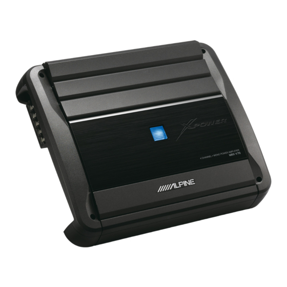 Alpine MRX-V70 Manual De Operación