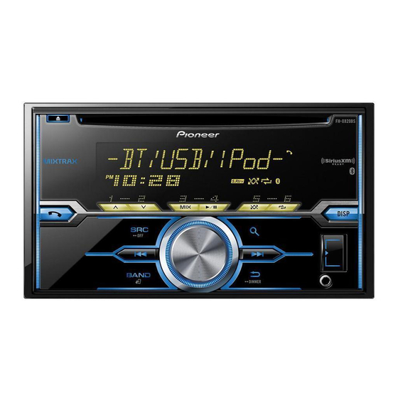 Pioneer FH-X820BS Manual De Instrucciones